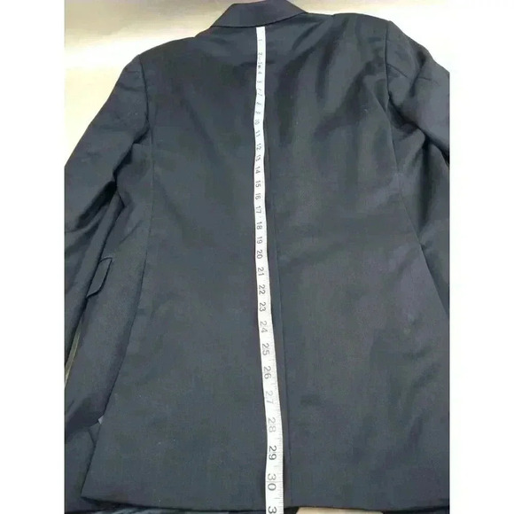 Ermenegildo Zegna Saks Fifth Ave BLACK LABEL 42L Navy SILK WOOL Blazer Jacket - Picture 15 of 15